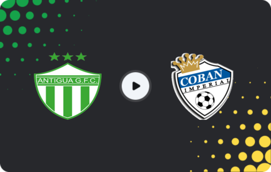 Where to watch Antigua GFC — Cobán Imperial, Liga Nacional, 08.03.2026