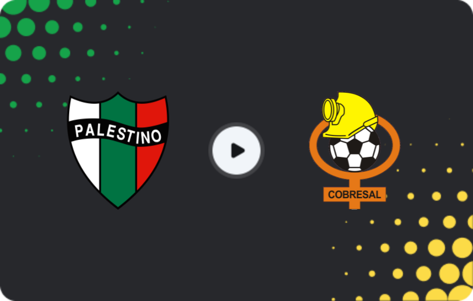 Where to watch Palestino — Cobresal, Primera División, 08.03.2026