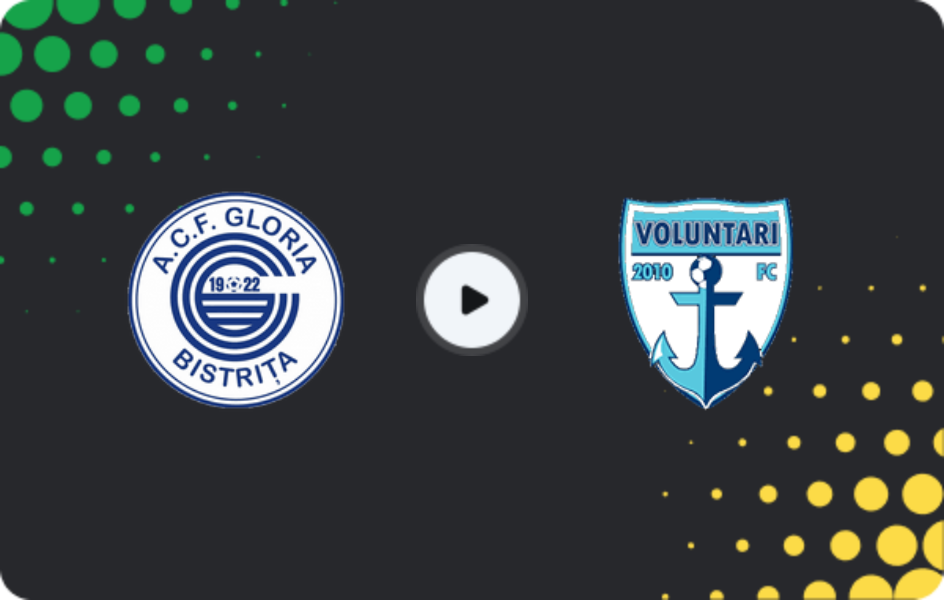Where to watch Gloria Bistriţa — FC Voluntari, Liga 2, 14.03.2026