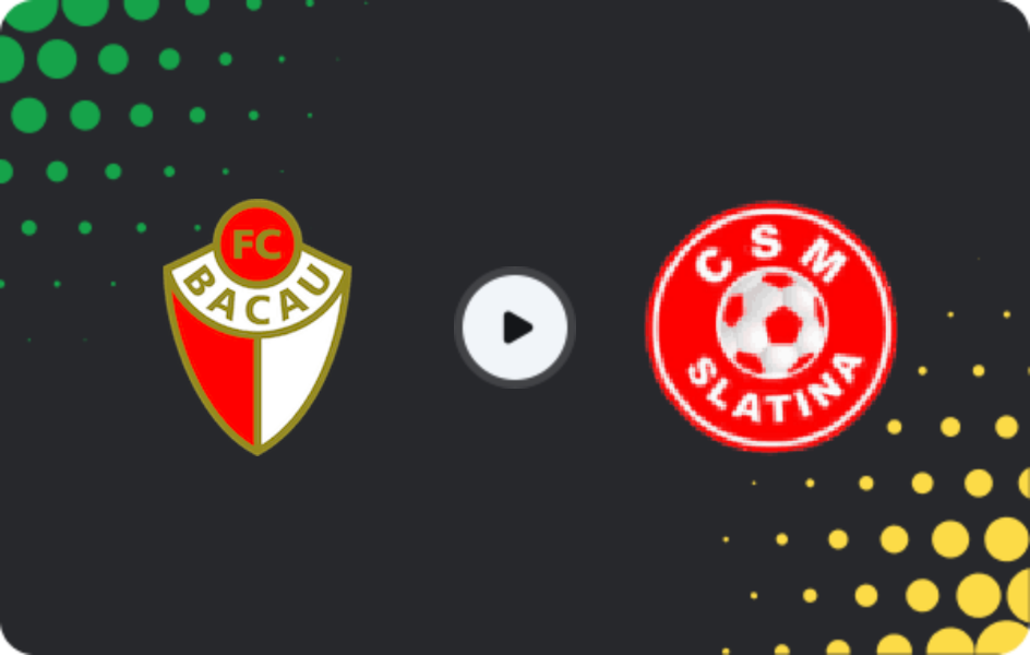 Where to watch FC Bacau — Slatina, Liga 2, 14.03.2026