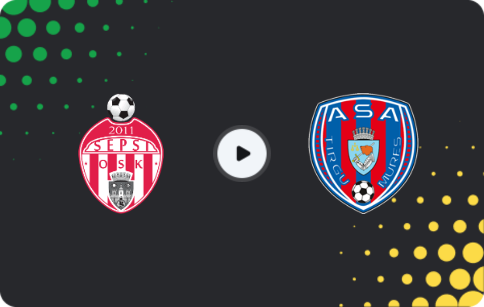 Where to watch Sepsi OSK Sfantu Gheorghe — ASA Targu Mures, Liga 2, 14.03.2026