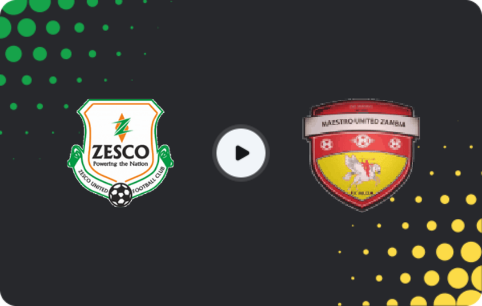 Where to watch ZESCO United — Man Utd Zambia Academy, Super League, 14.03.2026