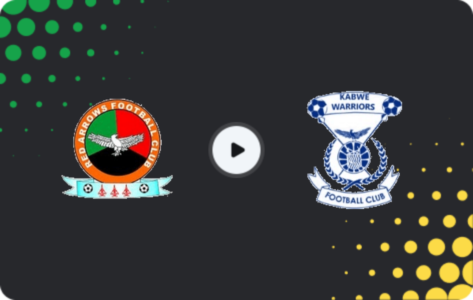 Where to watch Red Arrows — Kabwe Warriors, Super League, 14.03.2026