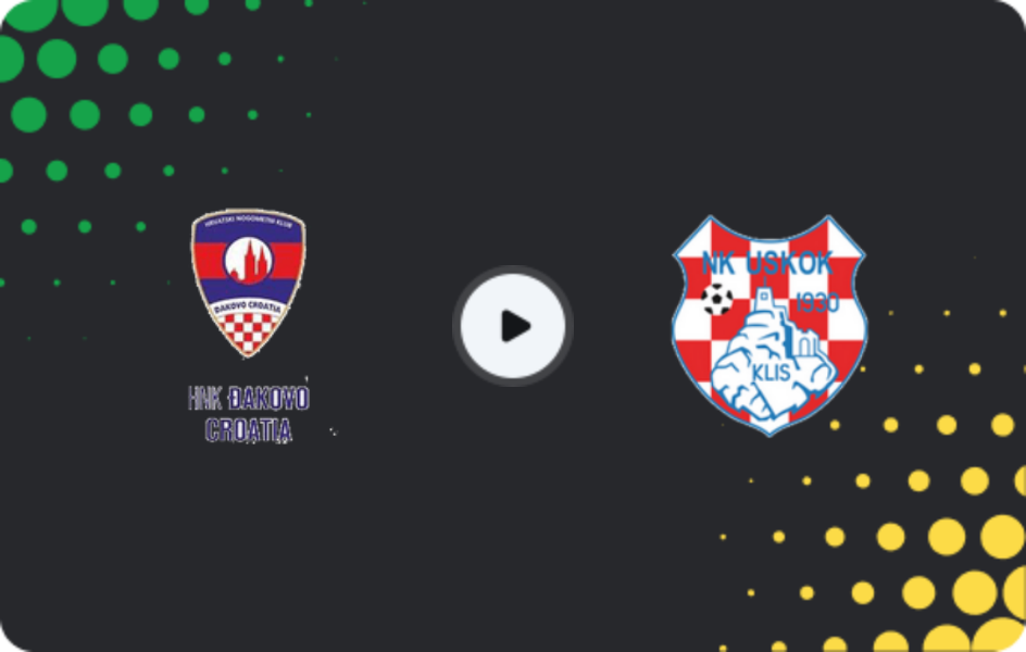 Where to watch Dakovo-Croatia — Uskok Klis, Second NL, 14.03.2026