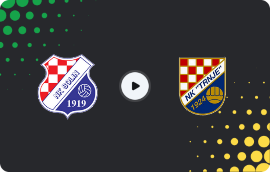 Where to watch Solin — Trnje, Second NL, 14.03.2026