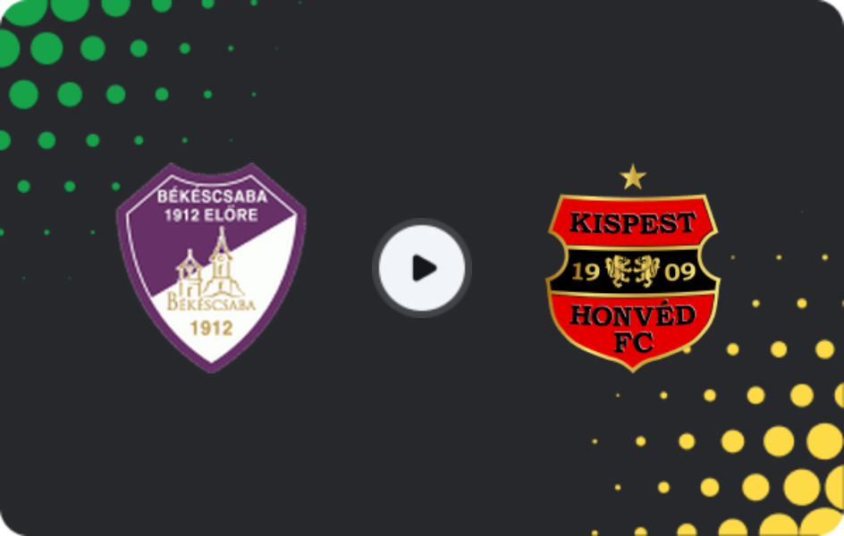 Where to watch Bekescsaba 1912 — Budapest Honved, NB II, 14.03.2026