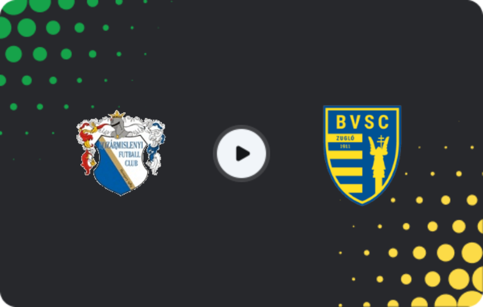 Where to watch Kozarmisleny FC — BVSC, NB II, 14.03.2026