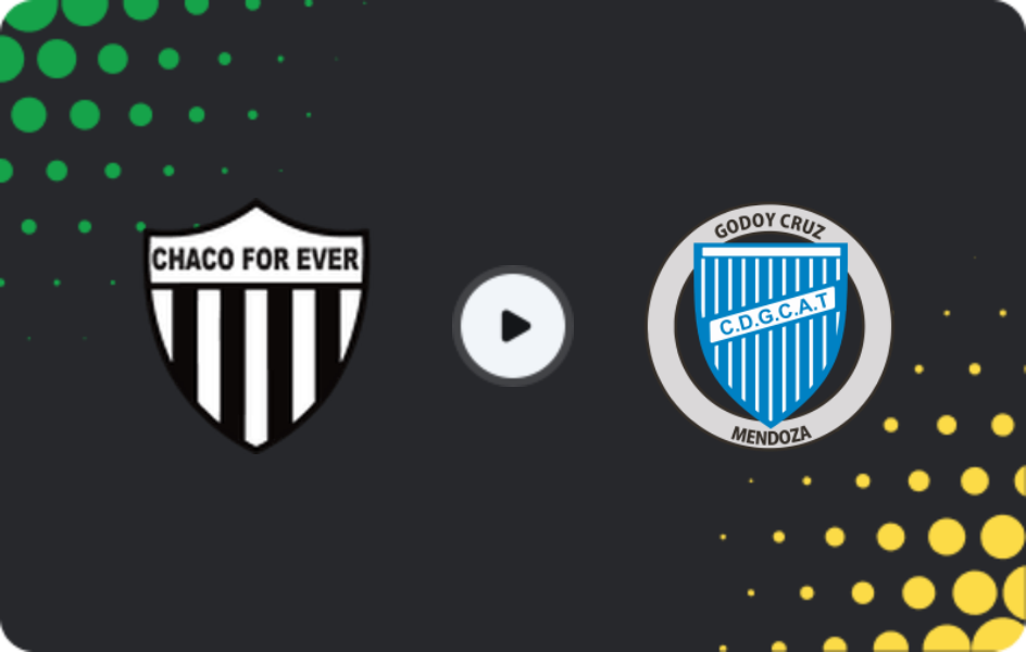 Where to watch Chaco For Ever — Godoy Cruz, Primera Nacional, 14.03.2026