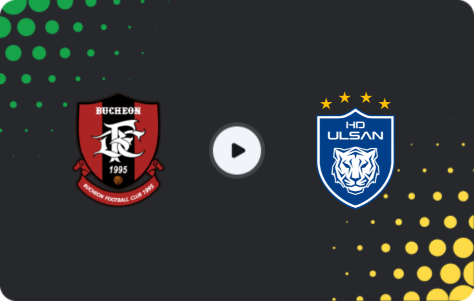 Where to watch Bucheon FC 1995 — Ulsan Hyundai, K-League 1, 15.03.2026