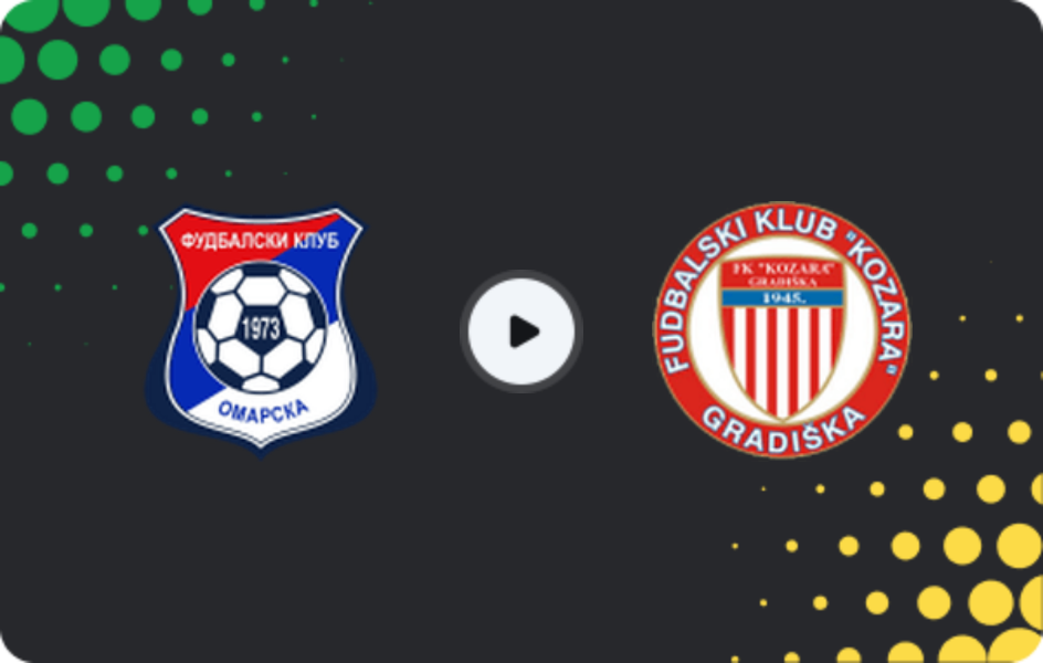 Where to watch Omarska — Kozara Gradiška, 1st League - RS, 15.03.2026