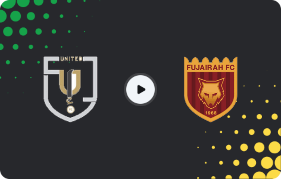 Where to watch Dubai United — Al Fujairah SC, First Division, 15.03.2026