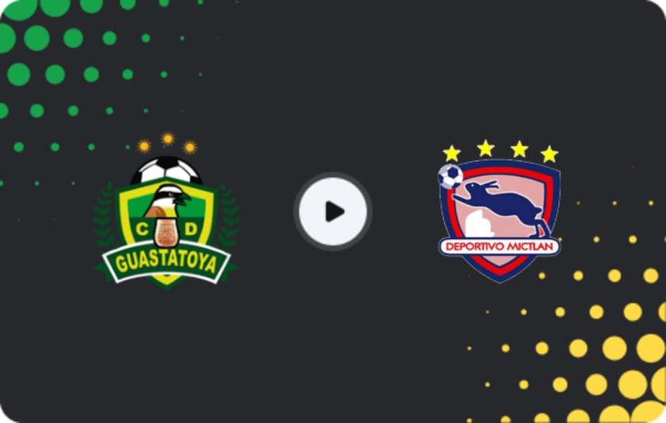 Where to watch Guastatoya — Mictlán, Liga Nacional, 15.03.2026