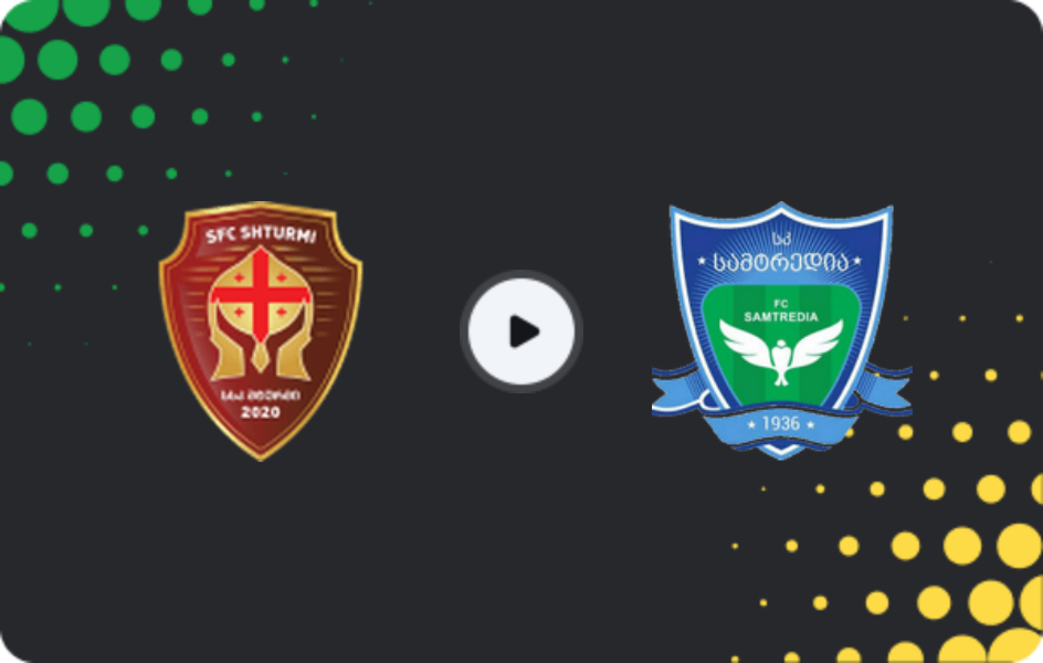 Where to watch Shturmi — Samtredia, Erovnuli Liga 2, 16.03.2026