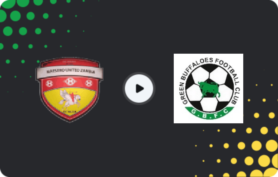 Where to watch Man Utd Zambia Academy — Green Buffaloes, Super League, 18.03.2026