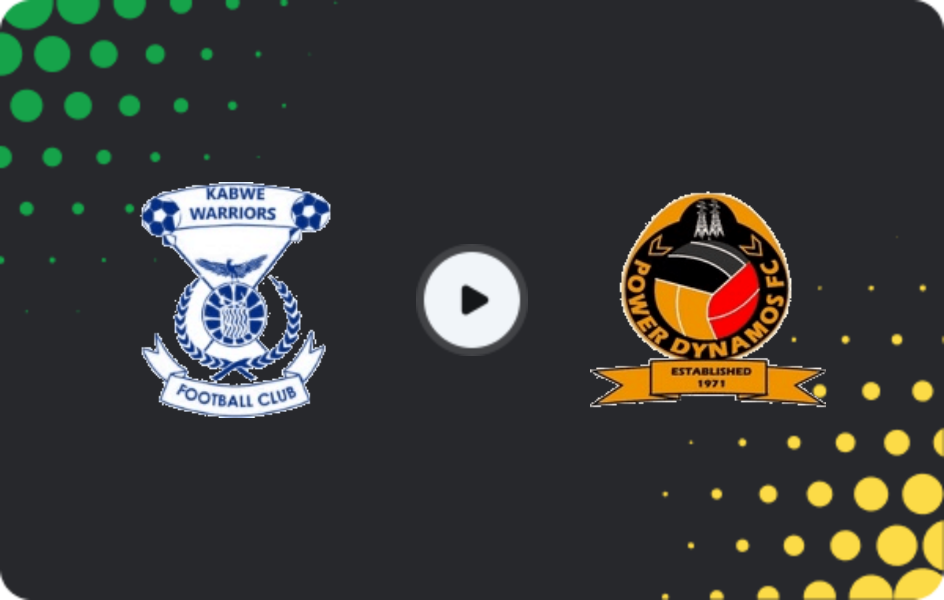Where to watch Kabwe Warriors — Power Dynamos, Super League, 18.03.2026