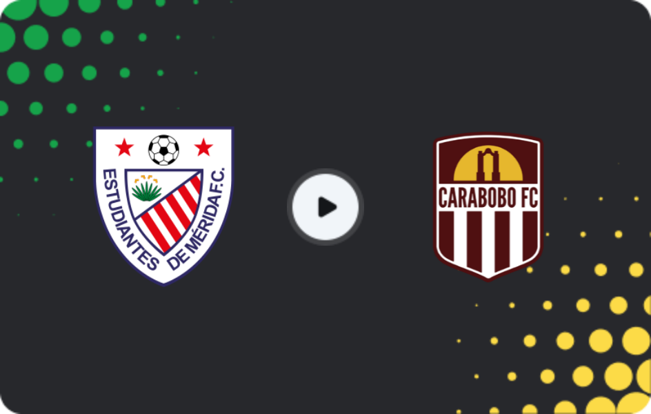 Where to watch Estudiantes de Merida — Carabobo, Primera División, 18.03.2026