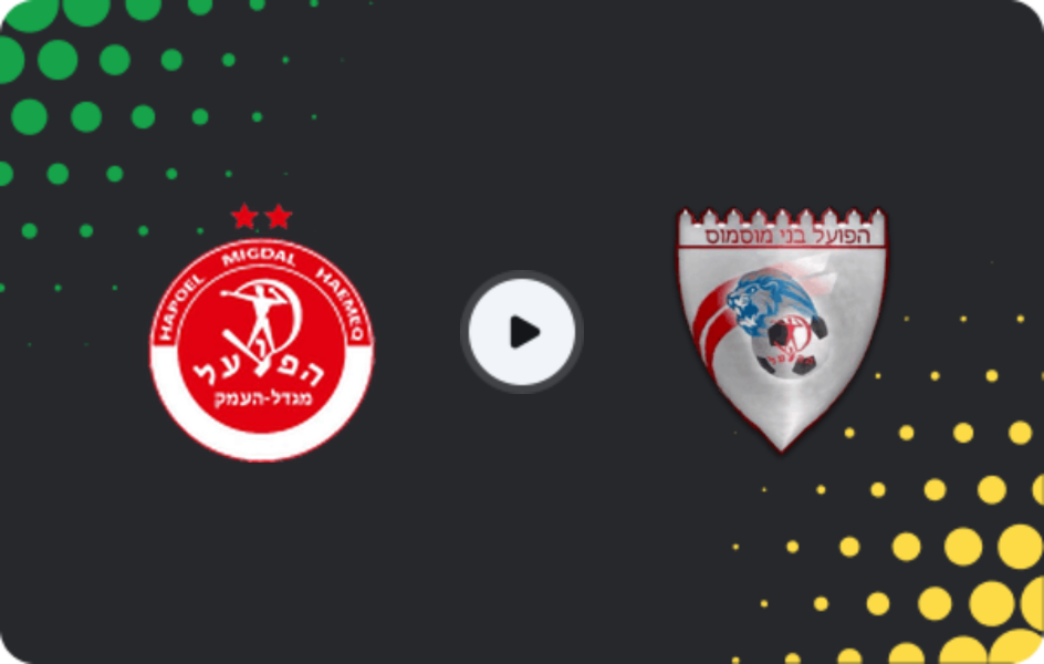 Where to watch Hapoel Migdal HaEmek — Hapoel Bnei Musmus, Liga Alef, 20.03.2026