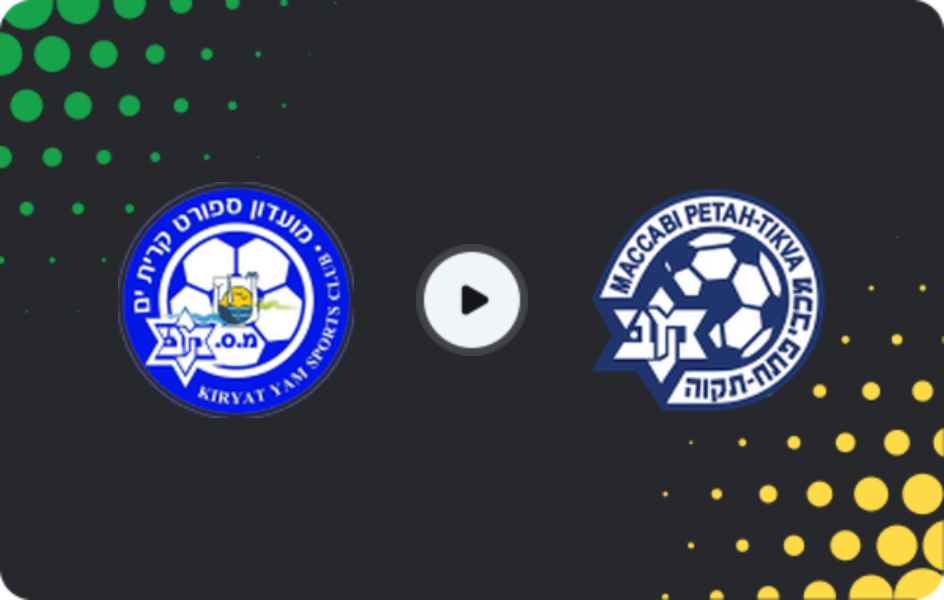 Where to watch Kiryat Yam SC — Maccabi Petah Tikva, Liga Leumit, 20.03.2026