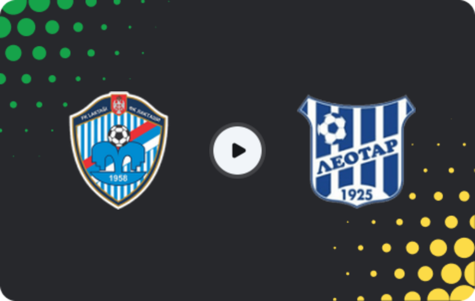 Where to watch Laktaši — Leotar, 1st League - RS, 21.03.2026