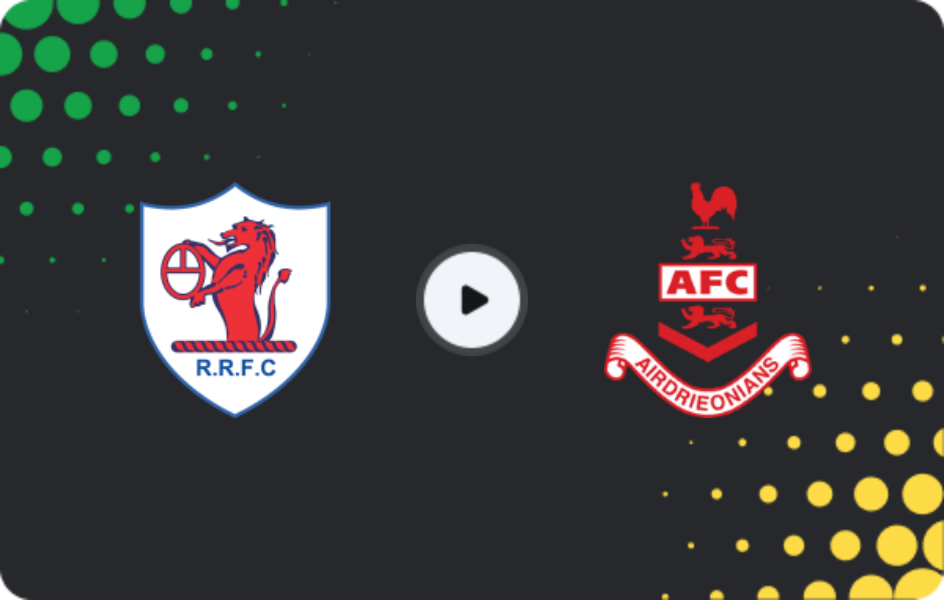 Where to watch Raith Rovers — Airdrie United, Championship, 21.03.2026