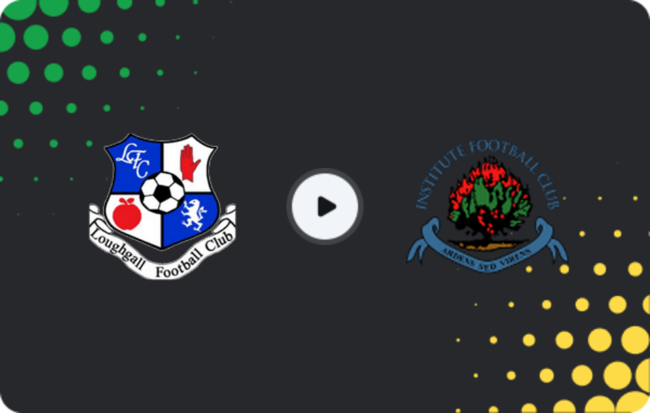 Where to watch Loughgall — Institute, Championship, 21.03.2026