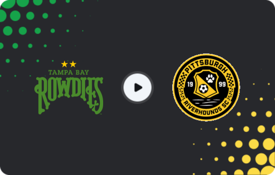 Where to watch Tampa Bay Rowdies — Pittsburgh Riverhounds, USL Championship, 21.03.2026