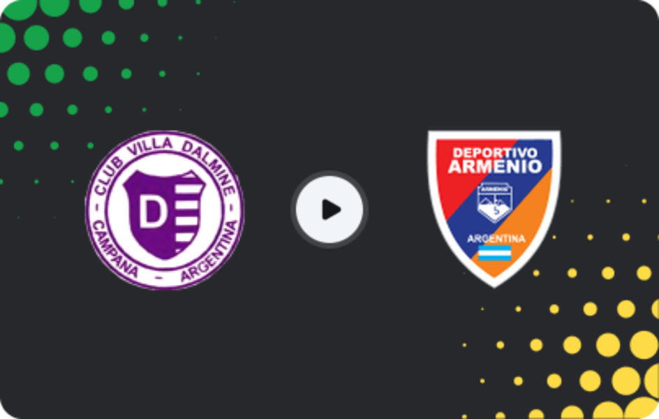 Where to watch Villa Dalmine — Deportivo Armenio, Primera B Metropolitana, 28.03.2026
