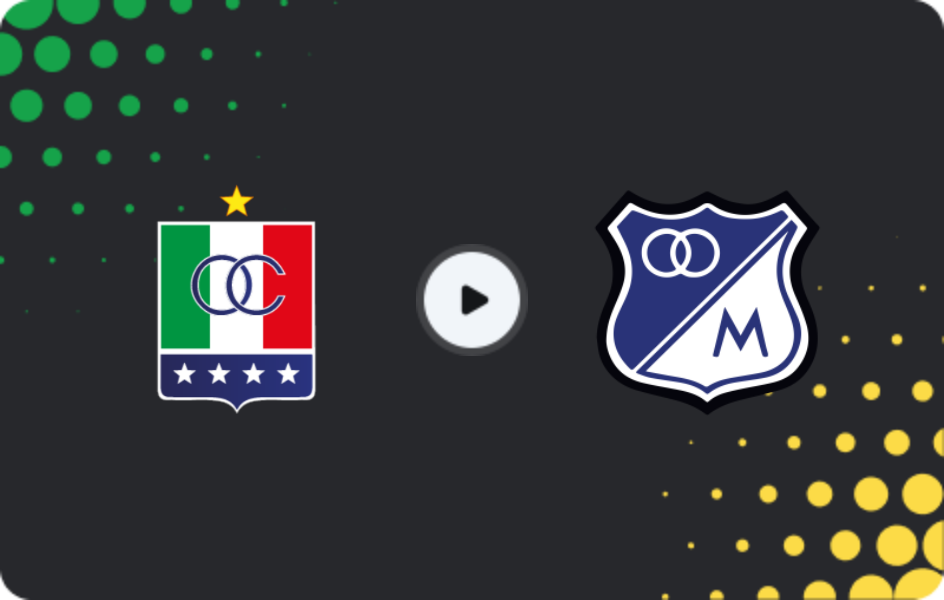 Where to watch Once Caldas — Millonarios, Primera A, 22.03.2026