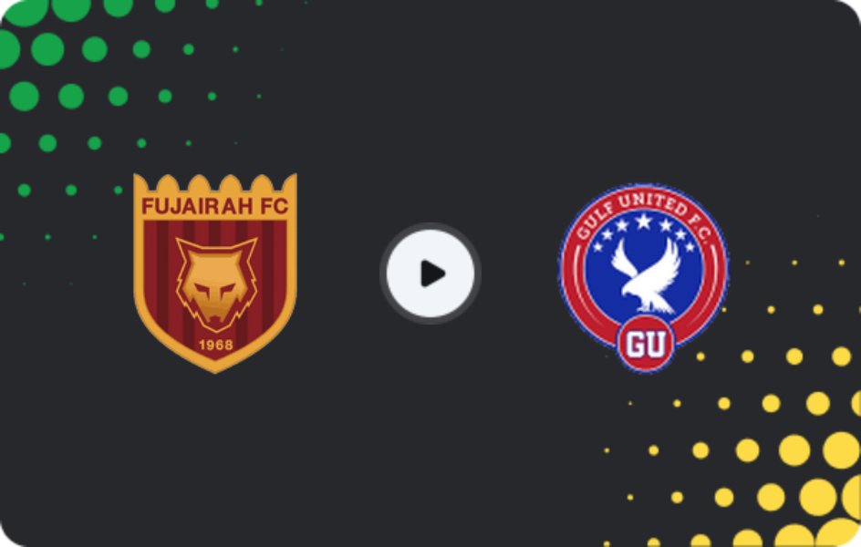 Where to watch Al Fujairah SC — Gulf United, First Division, 22.03.2026
