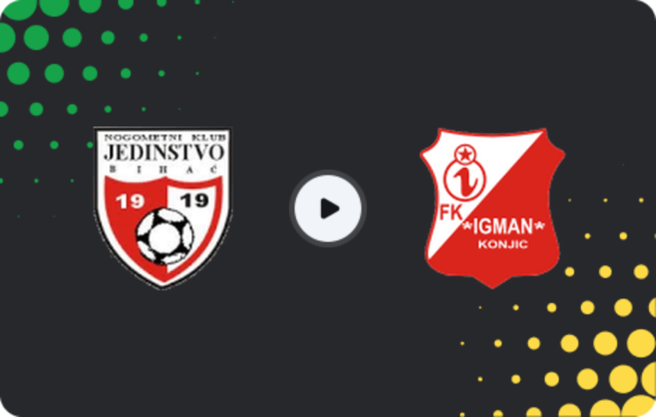 Where to watch Jedinstvo Bihać — Igman Konjic, 1st League - FBiH, 22.03.2026