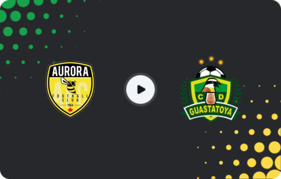 Where to watch Aurora — Guastatoya, Liga Nacional, 22.03.2026
