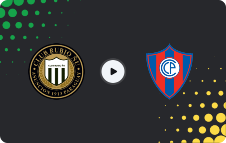 Where to watch Rubio NU — Cerro Porteno, Division Profesional - Apertura, 22.03.2026