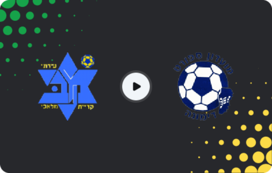 Where to watch Maccabi Kiryat Malachi — Dimona, Liga Alef, 27.03.2026