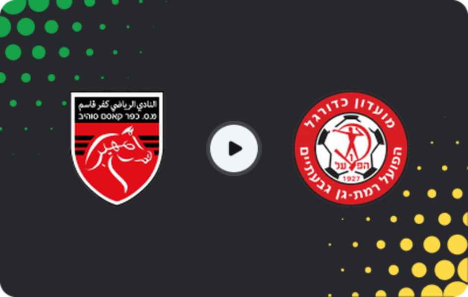 Where to watch Kafr Qasim — Hapoel Ramat Gan, Liga Leumit, 27.03.2026