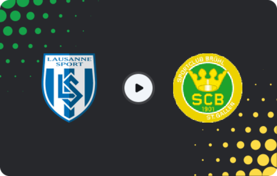 Where to watch Lausanne Sport II — Brühl, 1. Liga Promotion, 28.03.2026