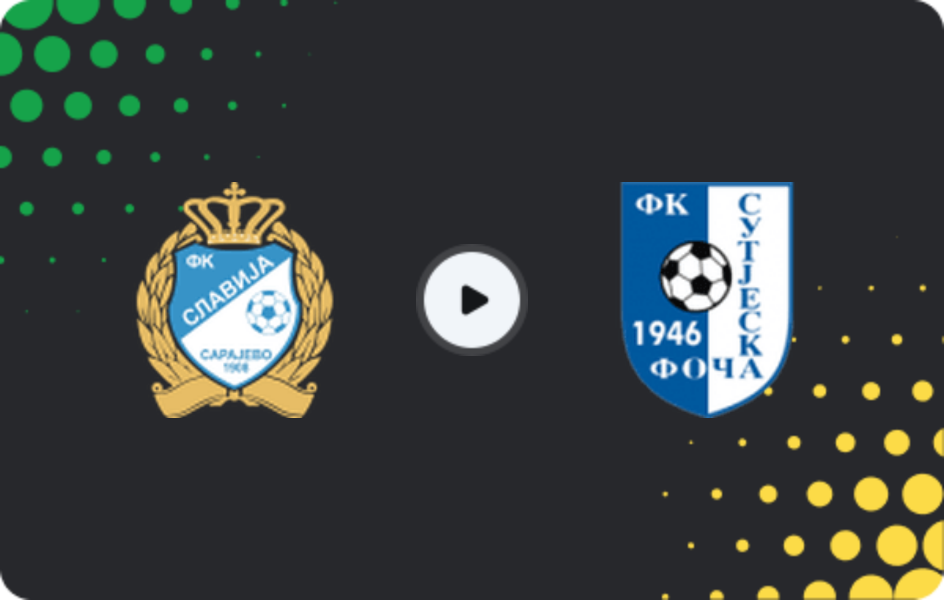 Where to watch Slavija — Sutjeska Foča, 1st League - RS, 28.03.2026
