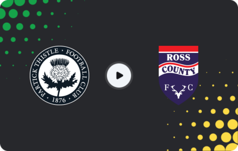 Where to watch Partick — Ross County, Championship, 28.03.2026