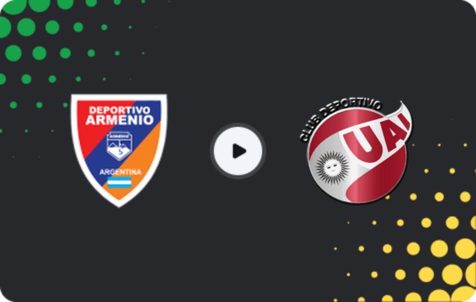 Where to watch Deportivo Armenio — UAI Urquiza, Primera B Metropolitana, 04.04.2026