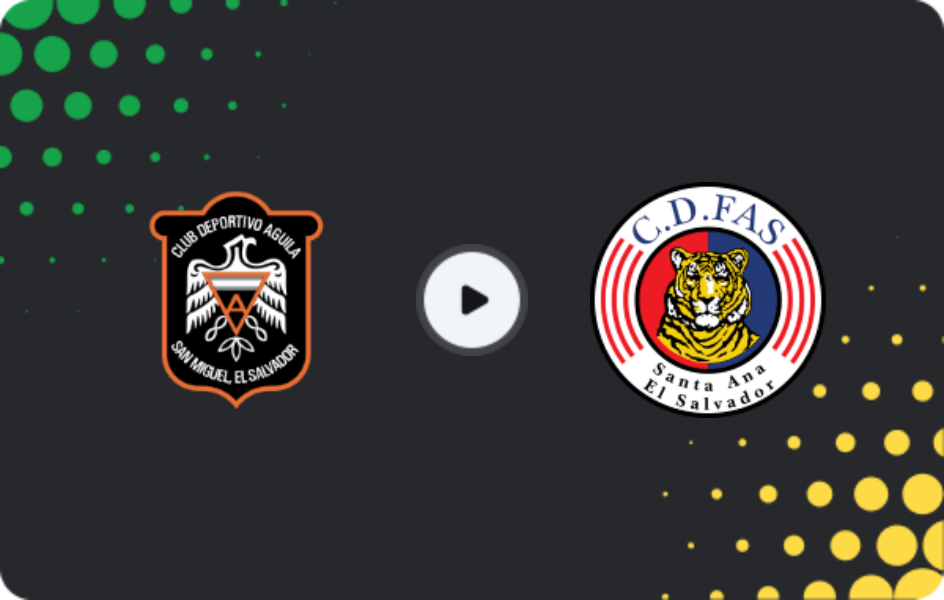 Where to watch Águila — FAS, Primera Division, 28.03.2026