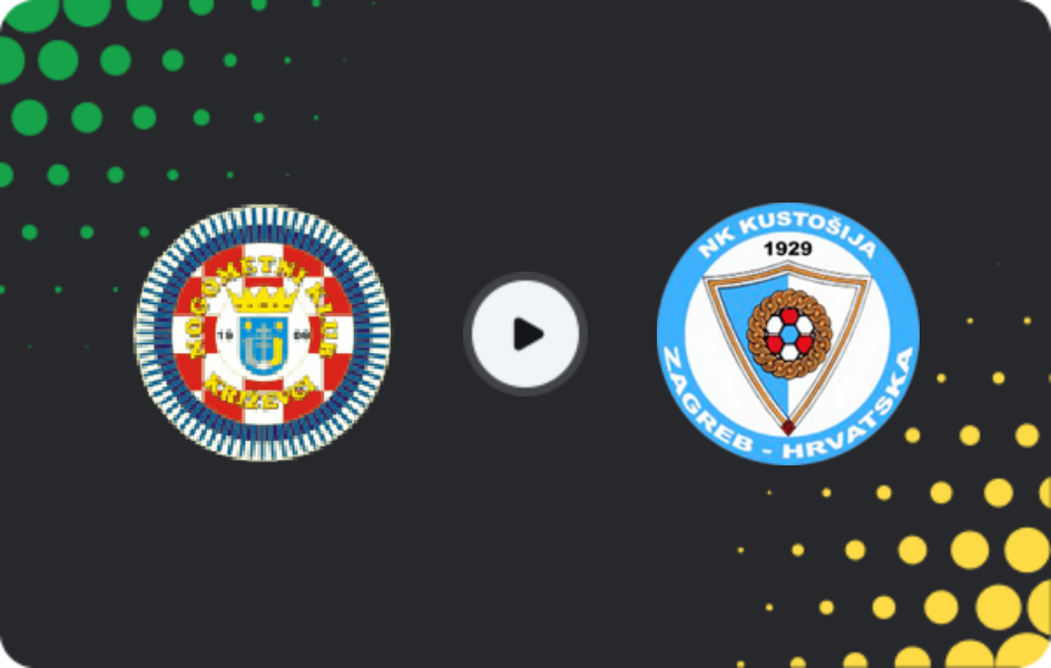 Where to watch Križevci — Kustosija, Second NL, 29.03.2026
