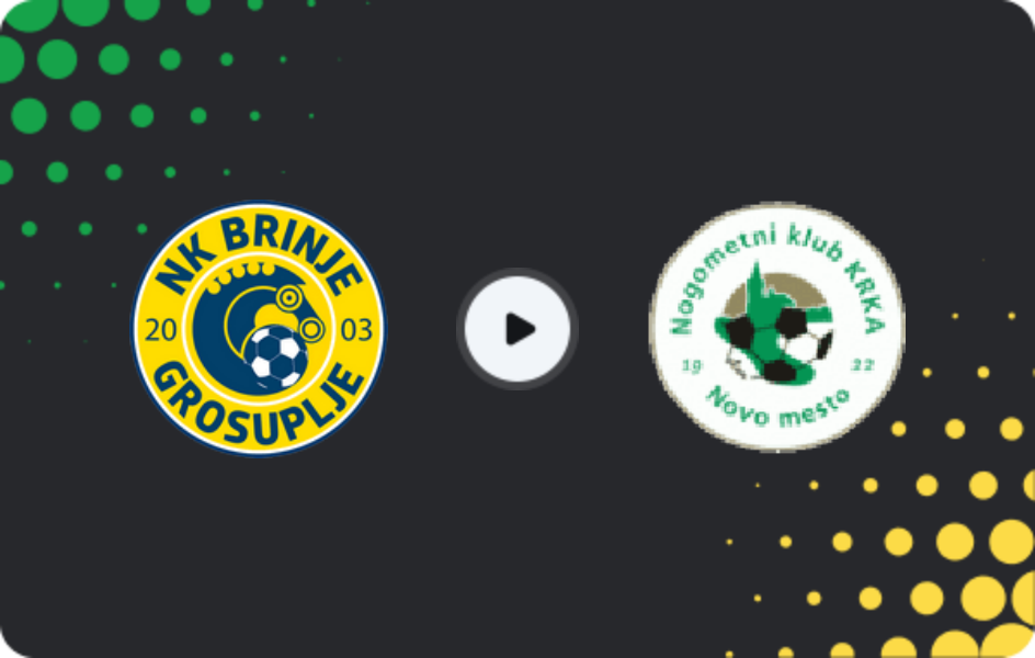 Where to watch Brinje-Grosuplje — Krka, 2. SNL, 29.03.2026