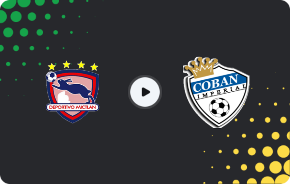 Where to watch Mictlán — Cobán Imperial, Liga Nacional, 01.04.2026