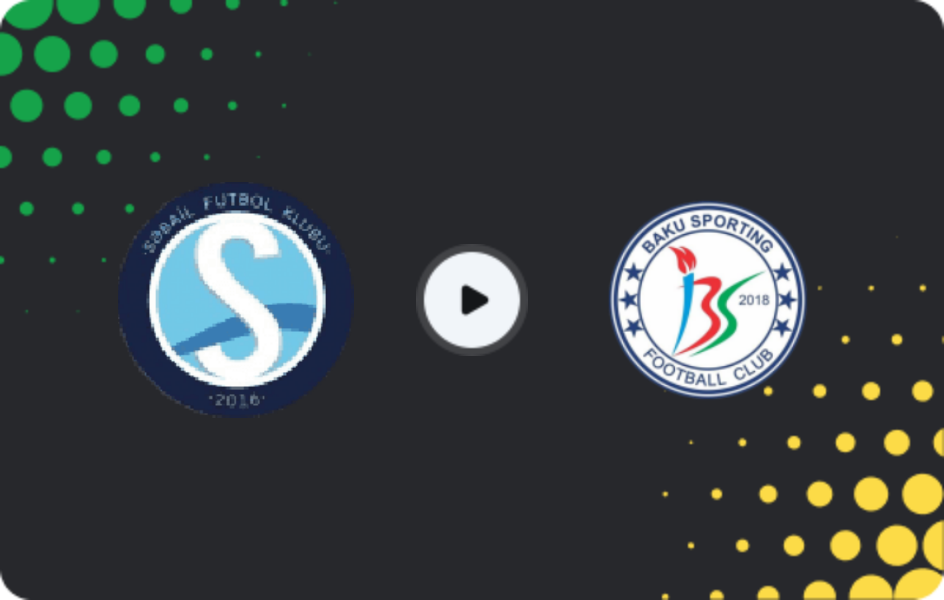 Where to watch Səbail — Baku Sportinq, Birinci Dasta, 02.04.2026