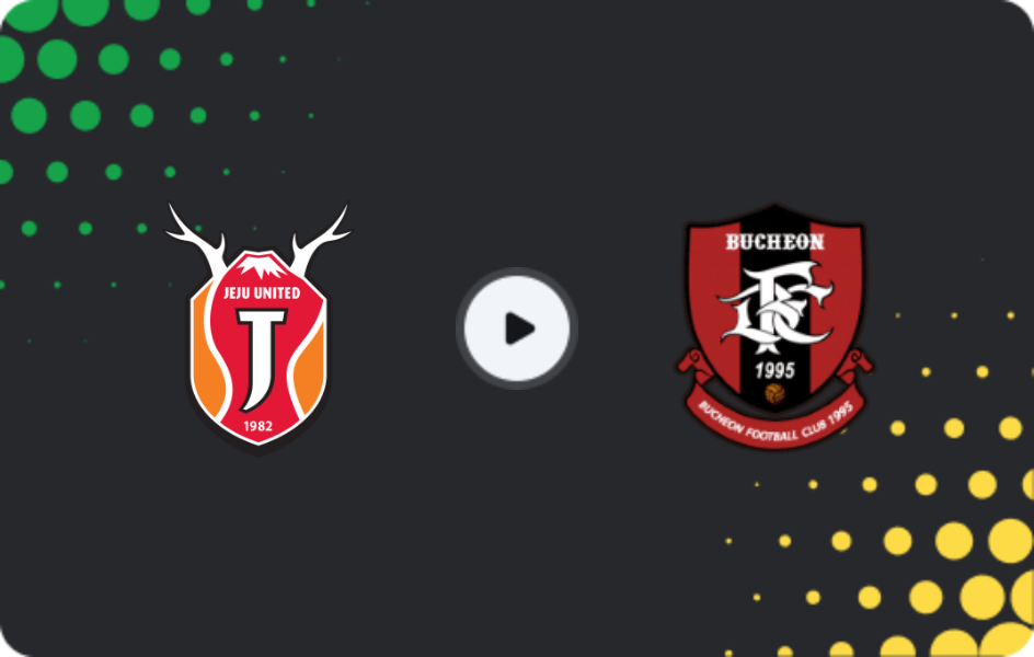 Where to watch Jeju United — Bucheon FC 1995, K-League 1, 04.04.2026