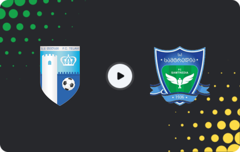 Where to watch Telavi — Samtredia, Erovnuli Liga 2, 04.04.2026