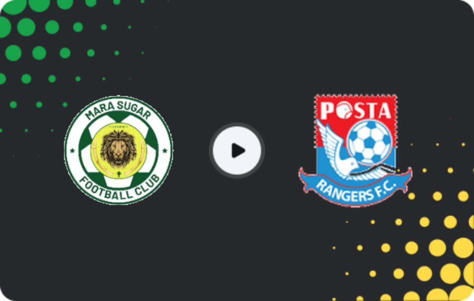Where to watch Mara Sugar — Posta Rangers FC, Premier League, 04.04.2026
