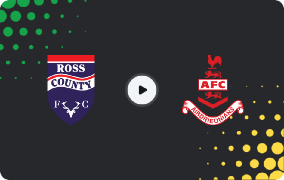 Where to watch Ross County — Airdrie United, Championship, 04.04.2026