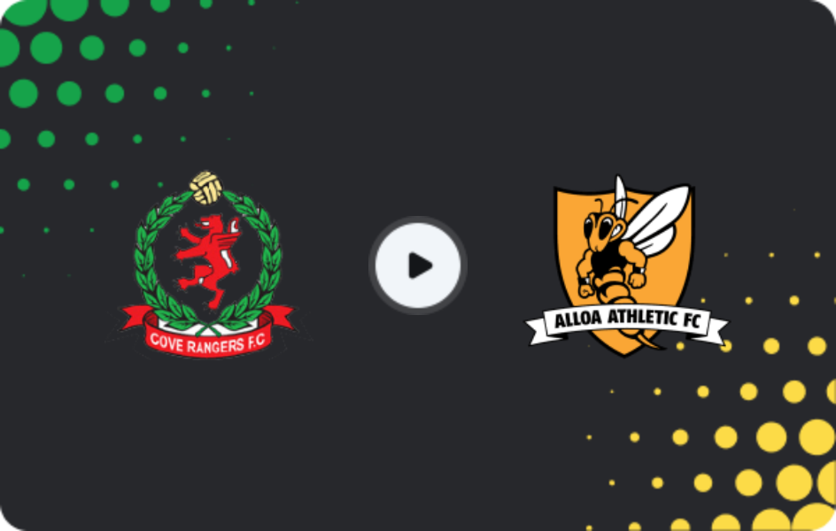 Where to watch Cove Rangers — Alloa Athletic, League One, 04.04.2026