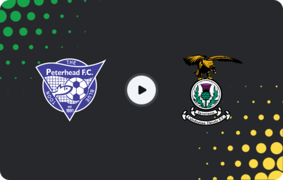 Where to watch Peterhead — Inverness CT, League One, 04.04.2026