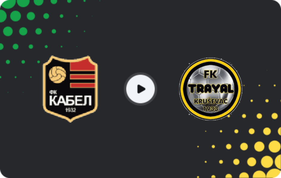Where to watch Kabel Novi Sad — FK Trayal, Prva Liga, 04.04.2026
